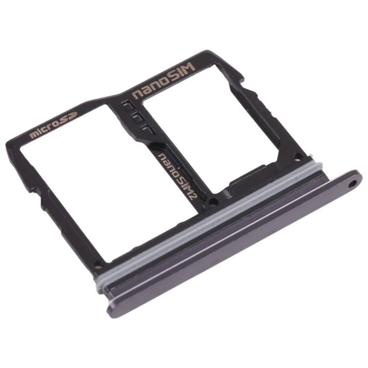 Nano SIM Card Tray + Nano SIM Card Tray / Micro SD Card Tray for LG Wing 5G LMF100N, LM-F100N, LM-F100V, LM-F100 (Black) - 1