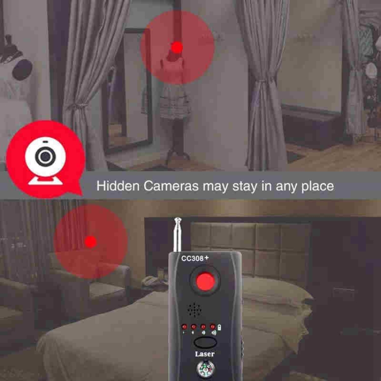 Sunsky Cc308 Full Range Camera Laser Detector Mini Wireless Camera Signal Gsm Device Finder