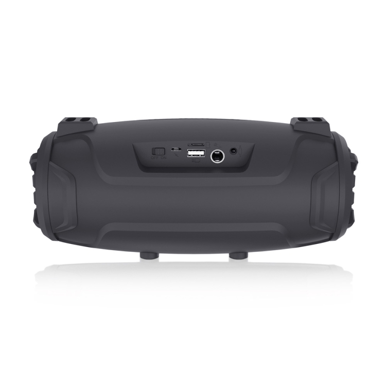 Newrixing NR3026M TWS Haut-parleur Bluetooth portable portable portable en extérieur avec bandoulière et microphone, support TF Carte / FM (Noir) - 1