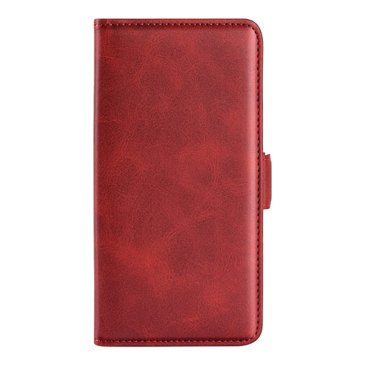 For Samsung Galaxy M22 Dual-side Magnetic Buckle Horizontal Flip Leather Case with Holder & Card Slots & Wallet(Red) - 1