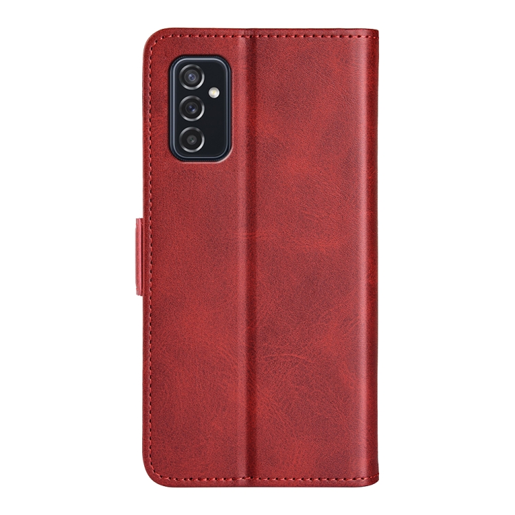 For Samsung Galaxy M52 5G Dual-side Magnetic Buckle Horizontal Flip Leather Case with Holder & Card Slots & Wallet(Red) - 2