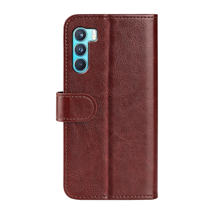 For OPPO K9 Pro R64 Texture Single Horizontal Flip Protective Case with Holder & Card Slots & Wallet& Photo Frame(Brown) - 2