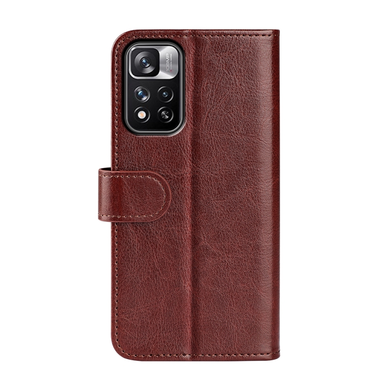 For Xiaomi Redmi Note 11 Pro / Note 11 Pro+ R64 Texture Single Horizontal Flip Protective Case with Holder & Card Slots & Wallet & Photo Frame(Brown) - 2