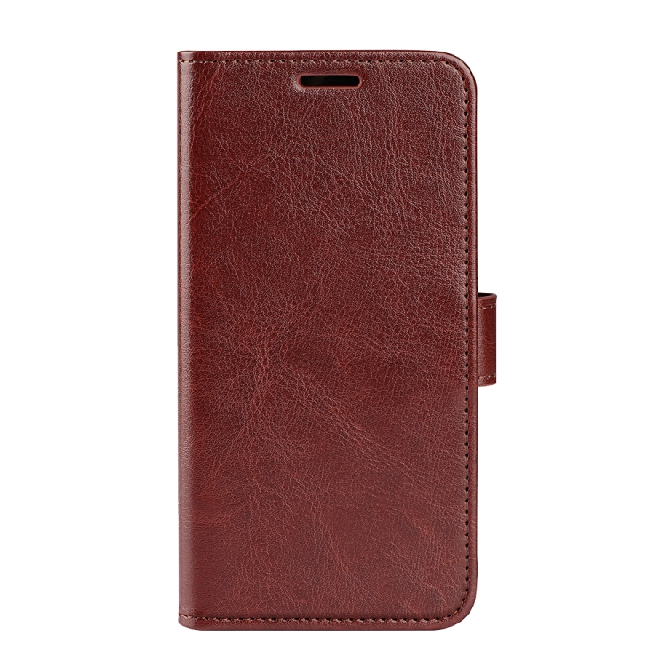 For OPPO Realme Narzo 50A R64 Texture Single Horizontal Flip Protective Case with Holder & Card Slots & Wallet& Photo Frame(Brown) - 1