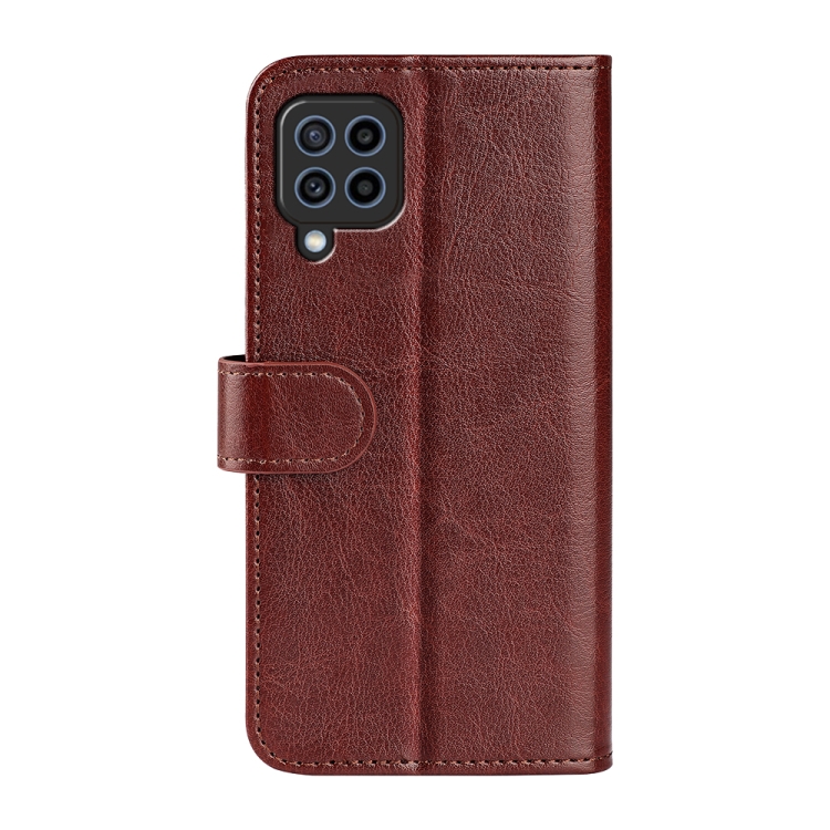 For Samsung Galaxy F22 R64 Texture Single Horizontal Flip Protective Case with Holder & Card Slots & Wallet& Photo Frame(Brown) - 2