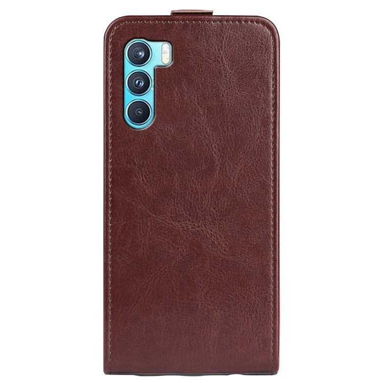 For OPPO K9 Pro R64 Texture Single Vertical Flip Leather Protective Case with Card Slots & Photo Frame(Brown) - 2