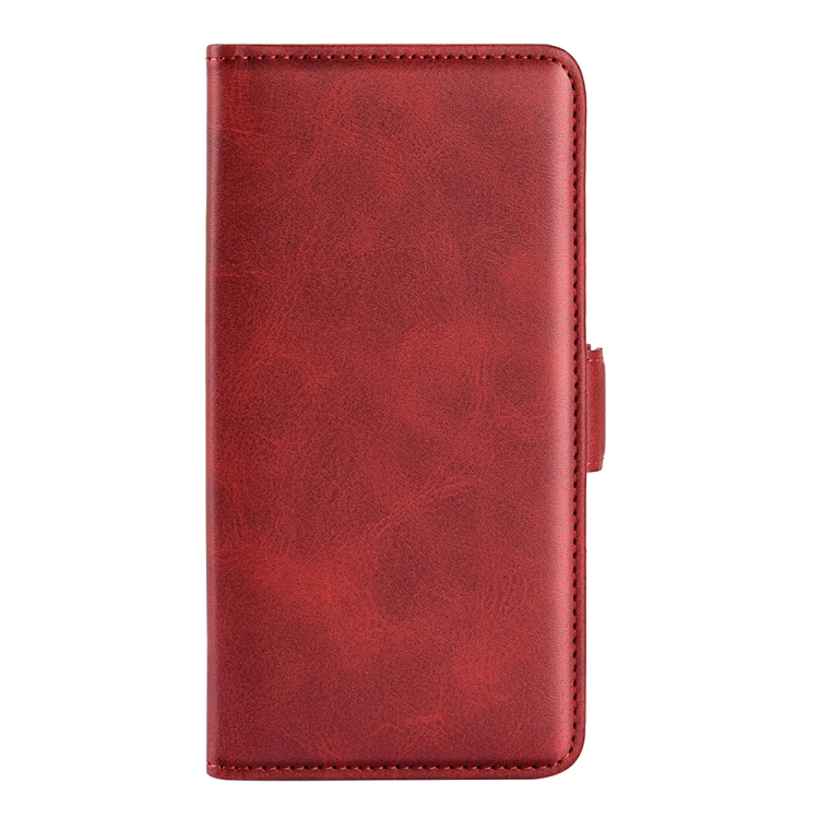 For Samsung Galaxy F52 5G Dual-side Magnetic Buckle Horizontal Flip Leather Case with Holder & Card Slots & Wallet(Red) - 1