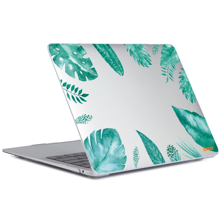 ENKAY Hat-Prince Forest Series Pattern Laotop Protective Crystal Case for MacBook Pro 16.2 inch A2485 2021(Green Leaf Pattern) - 2