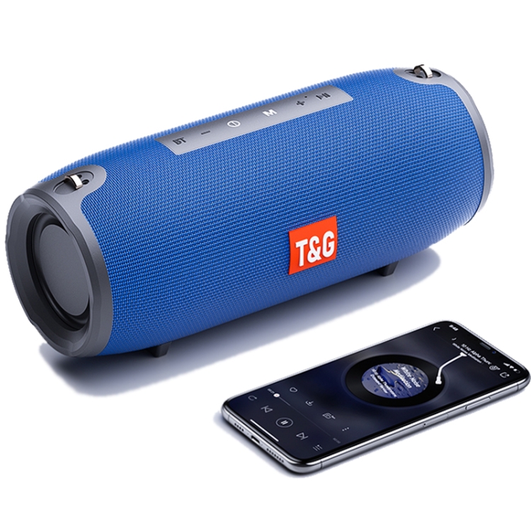Sunsky T G Tg118 20w Portable Column Bluetooth Speaker Music Player Speakers With Fm Radio Aux Tf Subwoofer Bass Speaker Blue