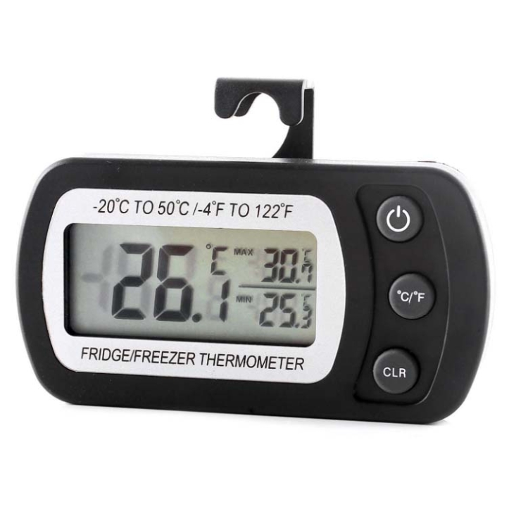 Digital LCD Fridge Refrigerator Thermometer Meter Freezer w// Hanging Hook Filmy