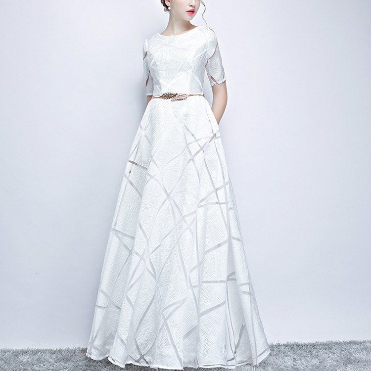 slimming evening gown