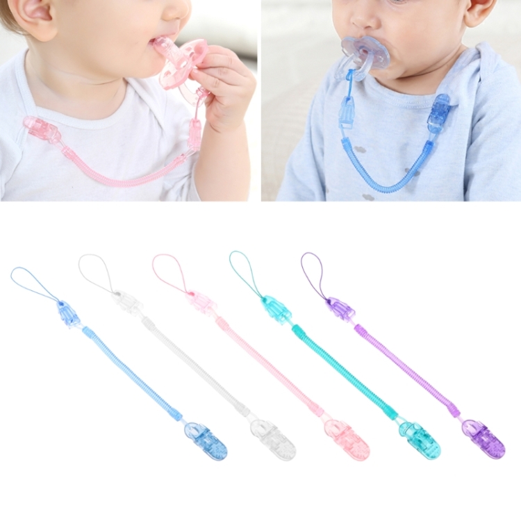 Baby Dummy Pacifier Toddler Dummy Soother Nipple Shield Chain Clip Holder 2018