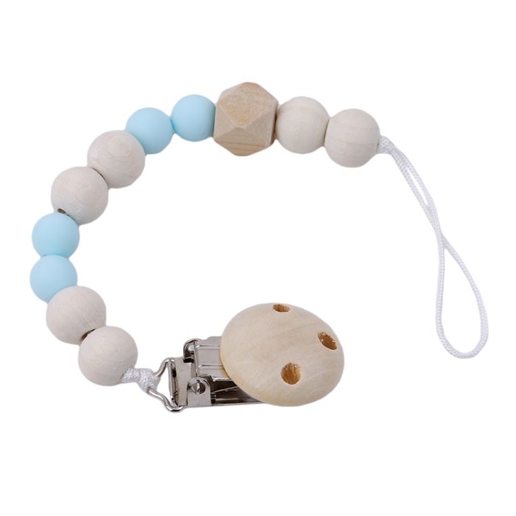 Baby Pacifier Clip Chain Wooden Holder Leash Strap Nipple Holder For Infant S6