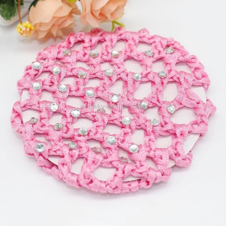 Sunsky 20 Pcs Beautiful Diamonds Bun Cover Snood Women Hair Net