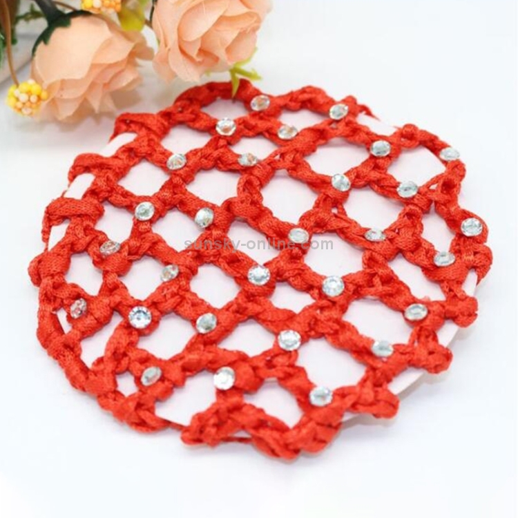 Sunsky 20 Pcs Beautiful Diamonds Bun Cover Snood Women Hair Net