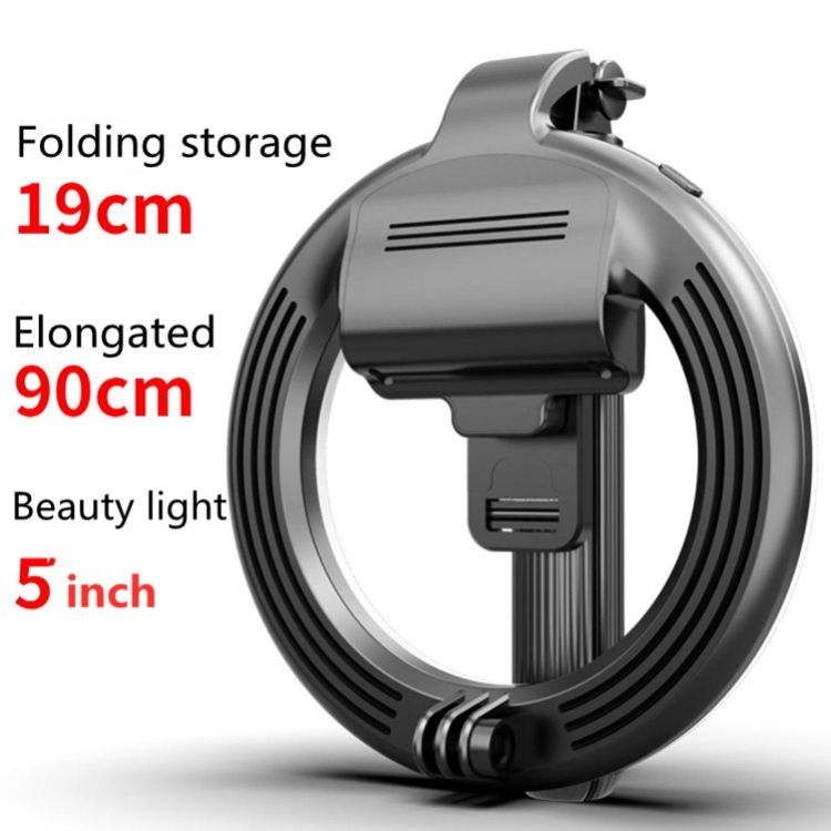 Anillo de Maquillaje de 9 Brillos tr/ípode para Selfies Bluetooth inal/ámbrico port/átil Tres en uno Maquillaje con luz Selfie Streamer en Tiempo Real LIDIWEE Anillo de luz LED de 5 Pulgadas