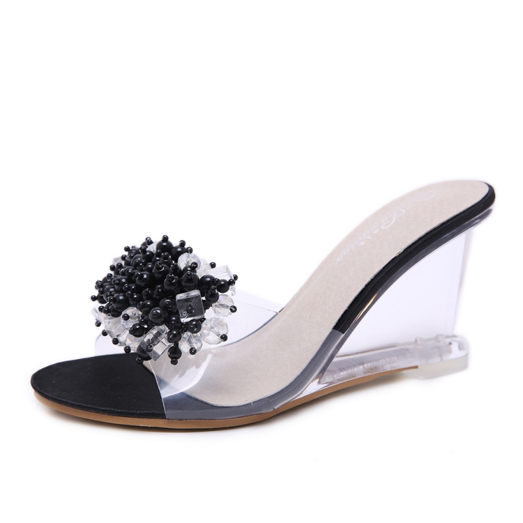 wedge glass heels