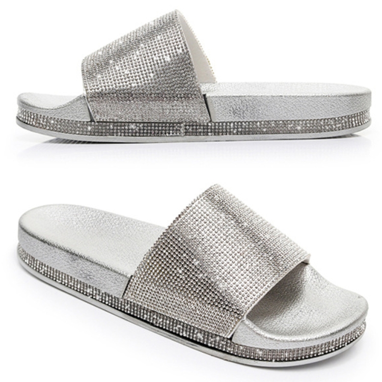 silver bling slides