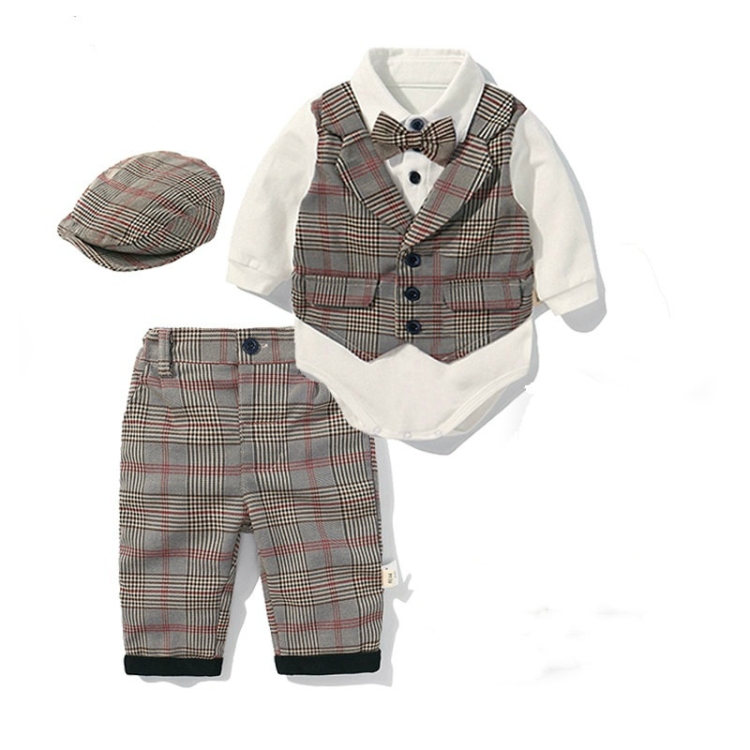 boys khaki jumpsuit