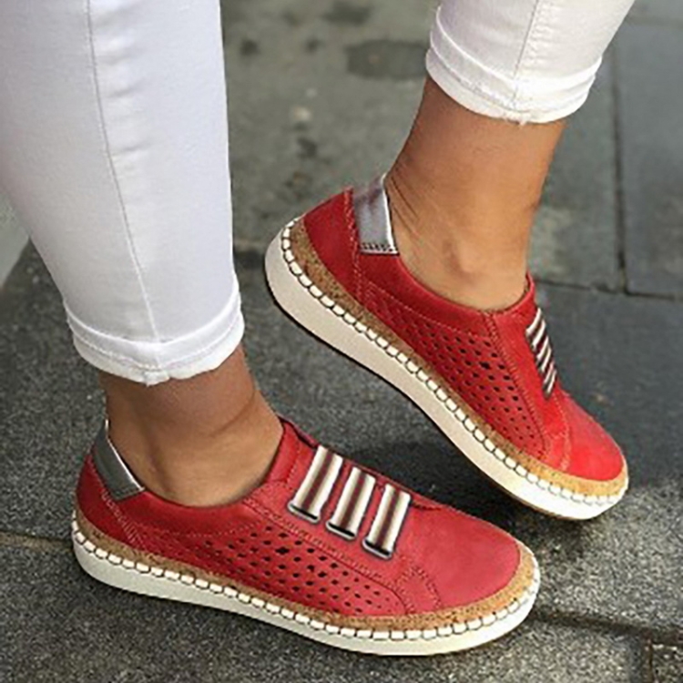 Ladies Sneakers Breathable Flats Shoes 