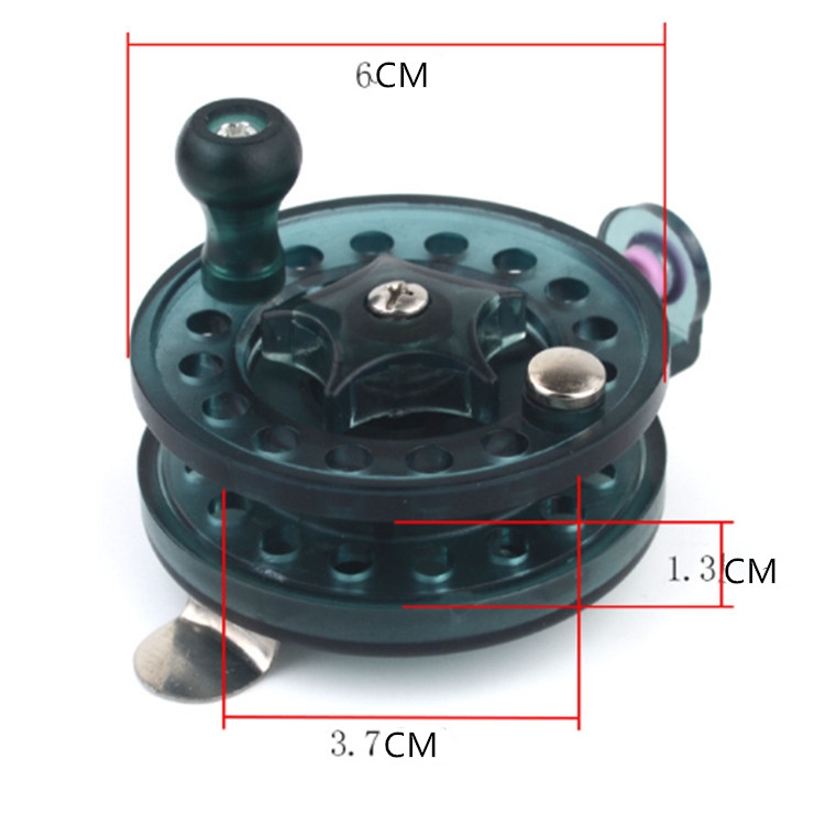 Plastic Ice Fishing Reel Horizontal Fishing Reel With Drain Fishing Reel(White) JCB Online