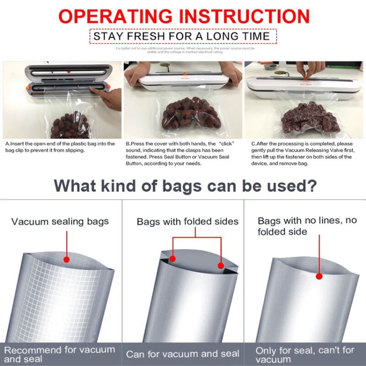 Sunsky Home Kitchen Electric Vacuum Sealer Packaging