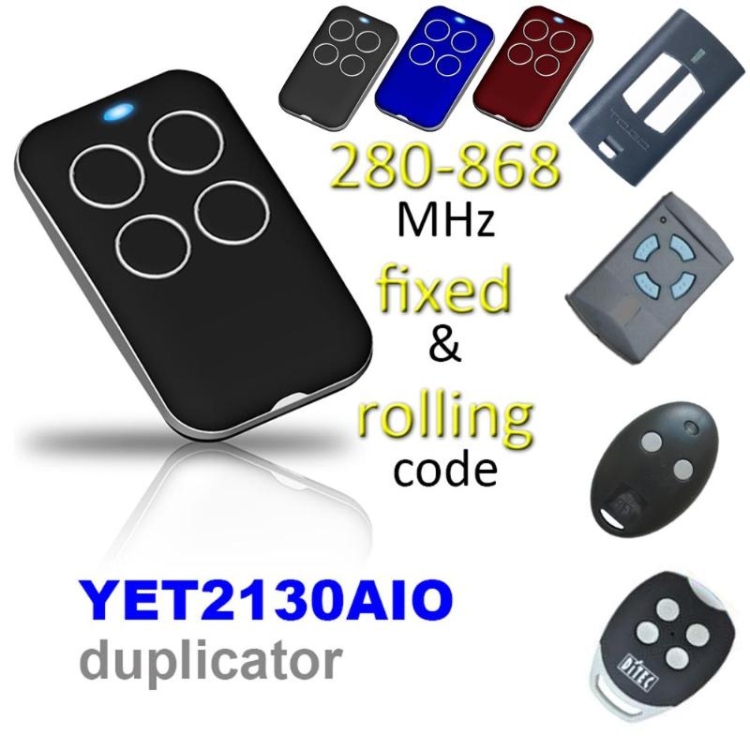 433 MHz Clone Remote Control key Fob Universal garage gate door gate Duplicateur