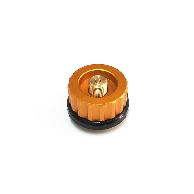 Adaptador de gas para acampada 2 unidades, dorado YGSAT