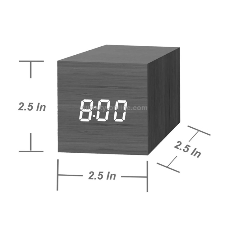 Sunsky Multicolor Sounds Control Wooden Clock Modern Digital Led Desk Alarm Thermometer Timer Black Green - Multicolor Display Alarm Clock Sunsky Multicolor Sounds Control Wooden Clock Modern Digital Led Desk Alarm Thermometer Timer Black Green - Multicolor Display Alarm Clock