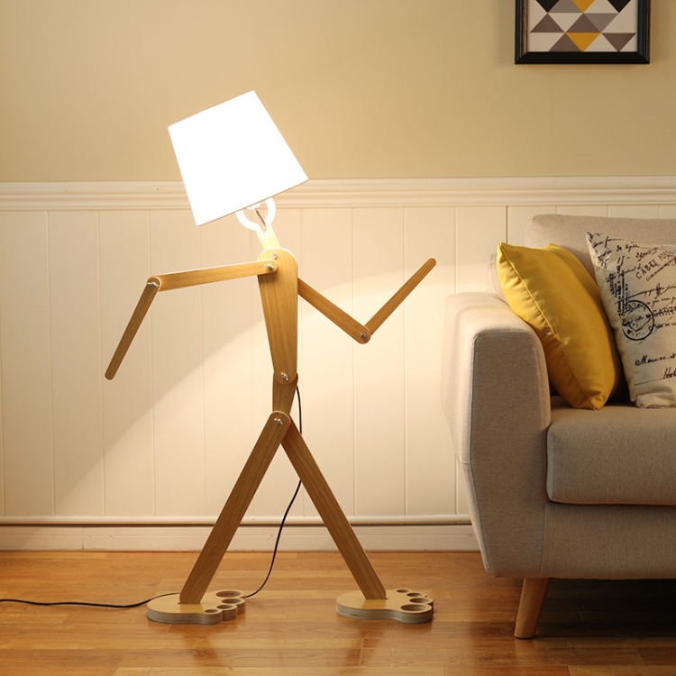 Sunsky Simple Personality Creative Solid Wood Lamps Bedroom Creative Solid Wood Lamps Bedroom