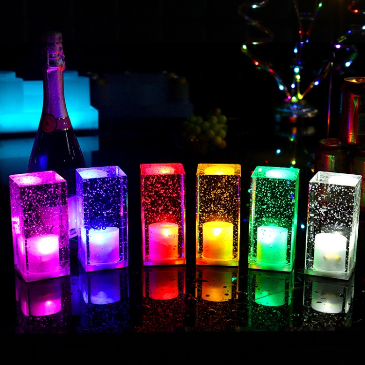 Colorful LED Crystal Lamp Bar Atmosphere Decorative Light, Plug Type:UK Plug(Blue Light) - B5