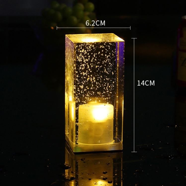 Colorful LED Crystal Lamp Bar Atmosphere Decorative Light, Plug Type:EU Plug(Blue Light) - B2