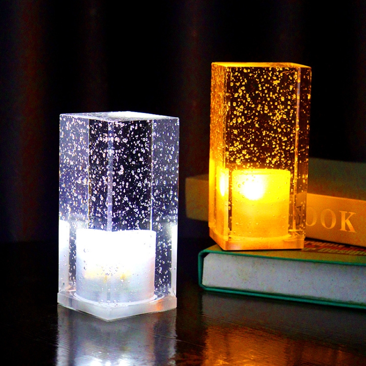 Colorful LED Crystal Lamp Bar Atmosphere Decorative Light, Plug Type:EU Plug(Warm White Light) - B6