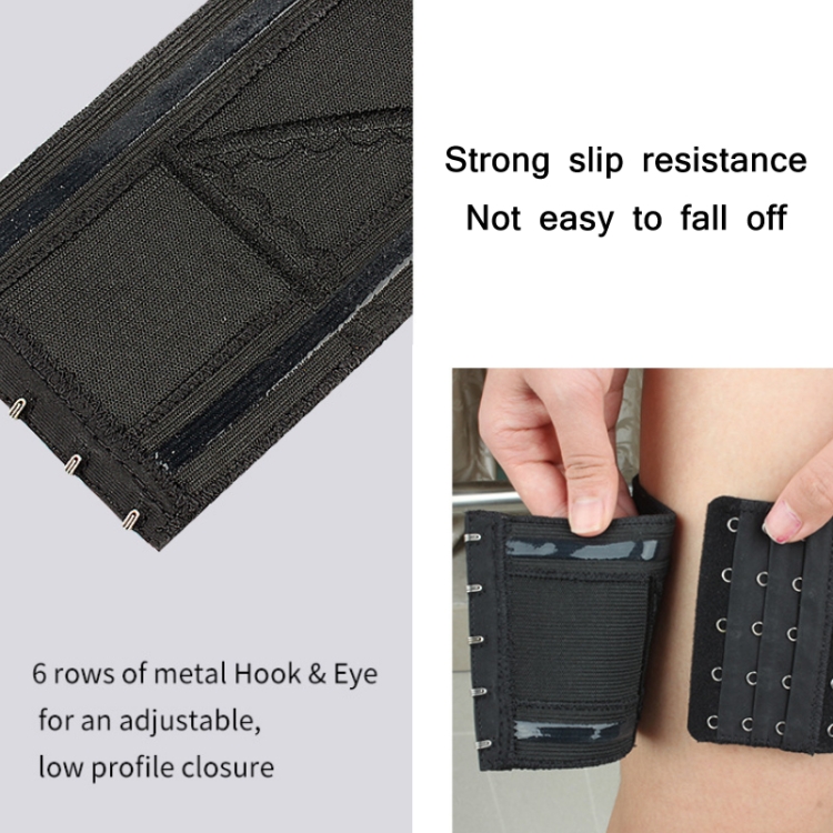 Women Embroidery Sexy Portable Invisible Defensive Legging Cover, Spec: L-Black - B1