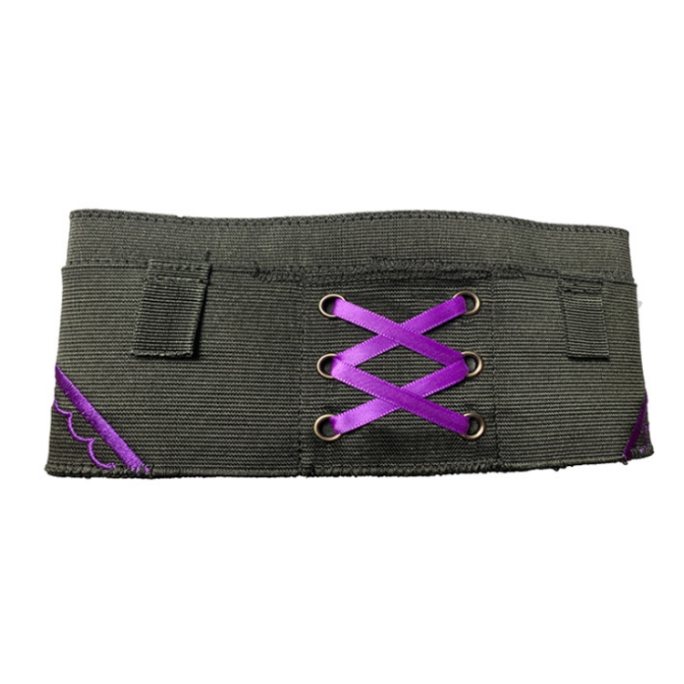 Women Embroidery Sexy Portable Invisible Defensive Legging Cover, Spec: L-Purple - 1