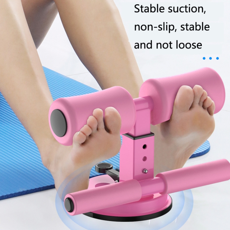 Sit-Up Aids Household Suction Cup Fixed Foot Device Abdominal Roll Waist Device, Specification: Double Bar Blue