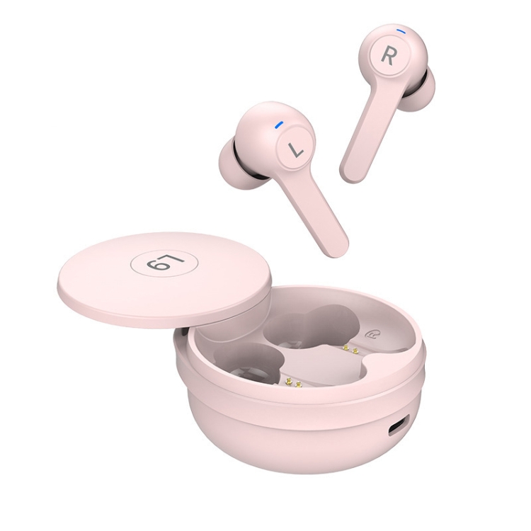 L9 TWS V5.0 In-Ear Touch Control Wireless Bluetooth Earphone(Pink) - 1