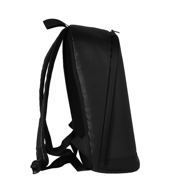 LED Display Backpack Smart Advertising Screen Waterproof PU Backpack, Size: 17 inch(Black) - B1