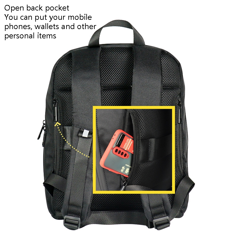 LED Pixel Cartoon Backpack Oxford Cloth Bag(Black) - B4