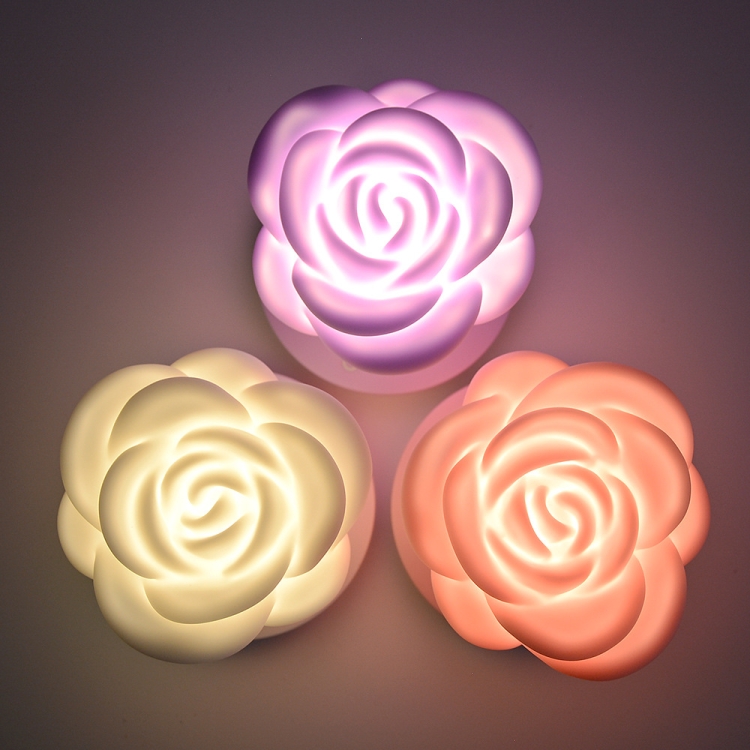 USB Charging Romantic Rose LED Atmosphere Light(Purple) - B4