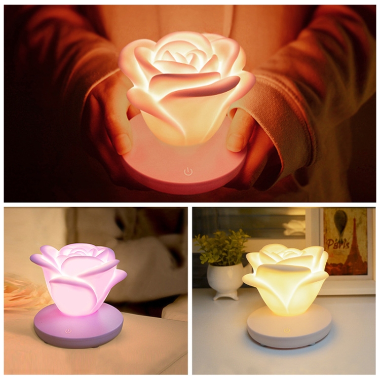 USB Charging Romantic Rose LED Atmosphere Light(Purple) - B5