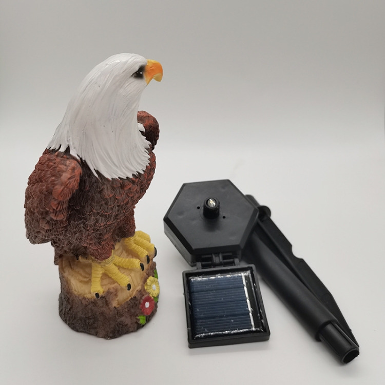 LED Solar Eagle Ground Plug Lawn Light(Brown) - B6