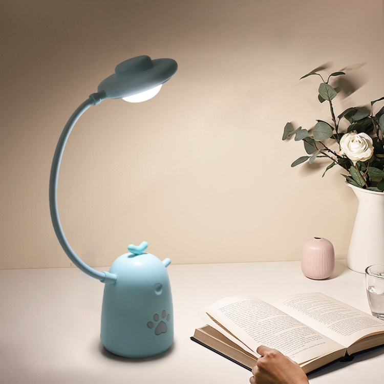 8041 USB Rechargeable Children Eye Protection Learning Table Lamp(Green) - B6