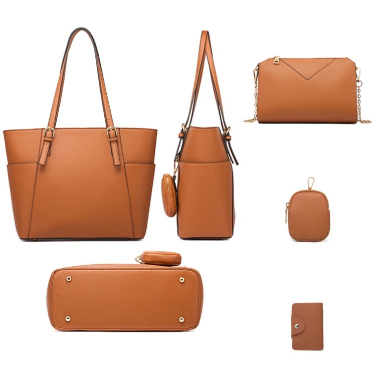 20806 4 in 1 Fashion Messenger Handbags Large-Capacity Single-Shoulder Bags(Navy Blue) - B2