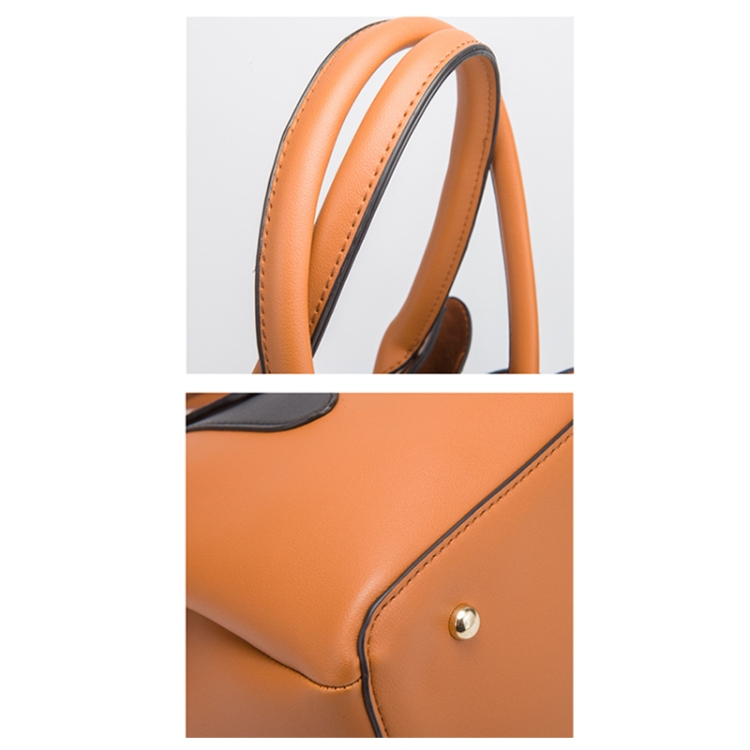 6890 3 in 1 Fashion Diagonal Handbags PU Leather Large-Capacity Bags(Pink) - B5