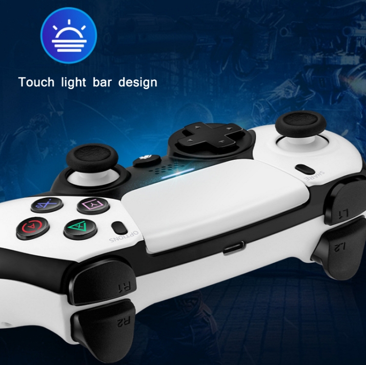 PSS-P04 Bluetooth 4.0 Wireless Dual-Vibration Gamepad For PS4 / Switch / PC / Steam(Tyrant Gold) - B3