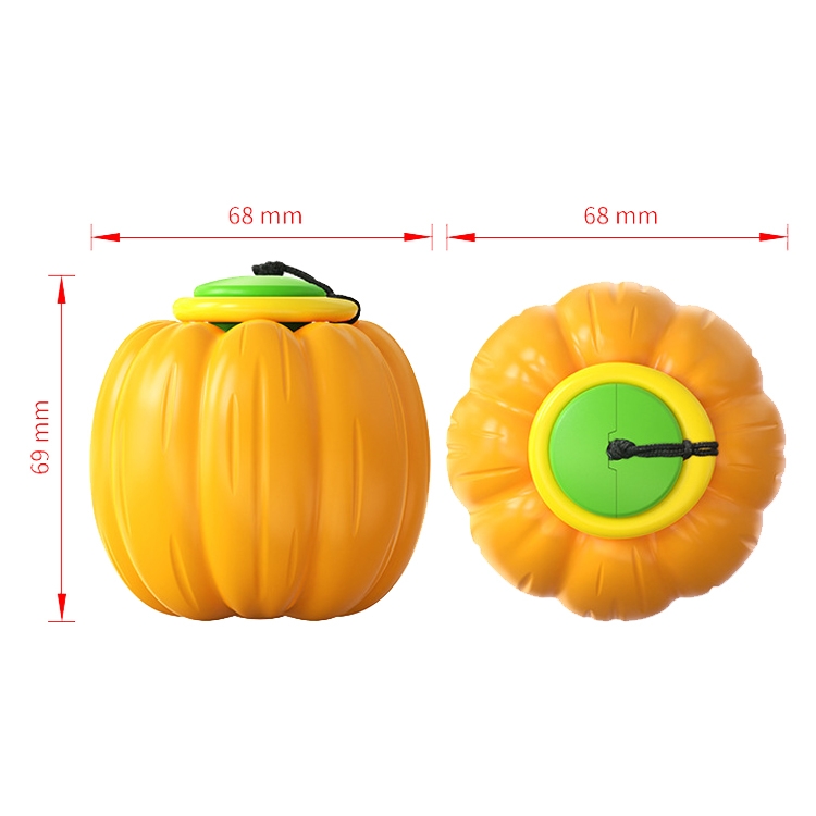 NG-01 Dog Molars Resistant To Bite Ball Pumpkin Hand Throwing Force Toy Ball(Green) - B1