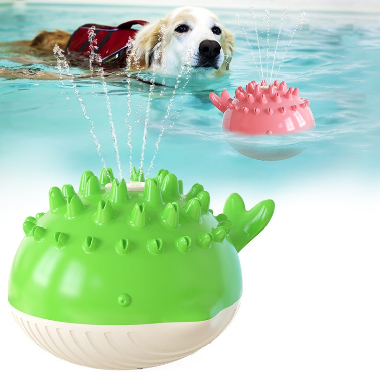 Electric Water Floating Swimming Pet Bath Spray Toys(green) - 1