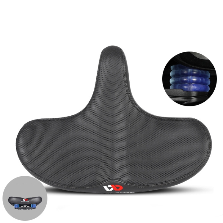 WEST BIKING Bicycle Big Butt Shock Absorption Soft Saddle(Groove Type) - 1