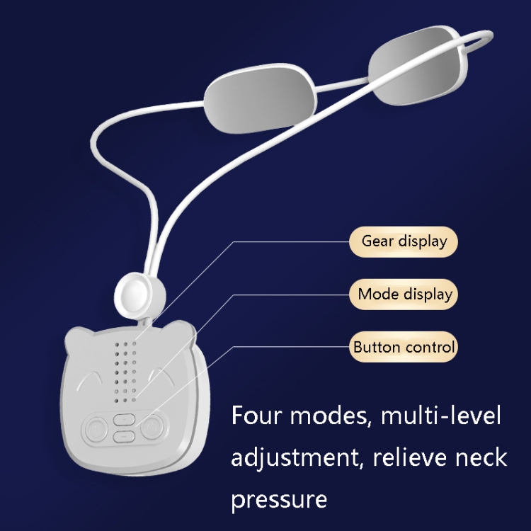 LYJCP-01 Household Multifunctional Electromagnetic Pulse Neck Massager(White) - B2